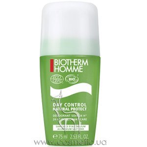 Мужской шариковый дезодорант без солей алюминия Biotherm Homme Bio Day Control Deodorant Natural Protect