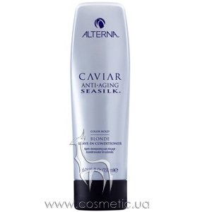 Несмываемый кондиционер c экстрактом черной икры для светлых волос Alterna Caviar Anti-Aging Seasilk Blonde Leave-in Conditioner