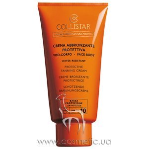 Водостойкий солнцезащитный крем для лица и тела Collistar Speciale Abbronzatura Perfetta Protective Tanning Cream SPF 10