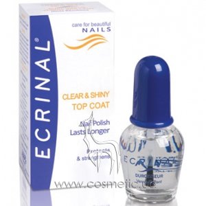 Средство для укрепления ногтей и усиления блеска Ecrinal Clear and Shiny Top Coat