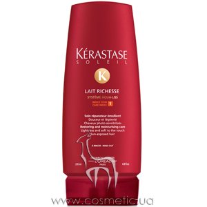 Средство для восстановления волос после солнца Kerastase Soleil Lait Richesse Restoring and Moisturising Care