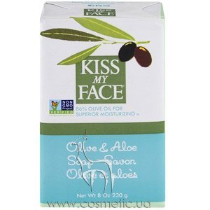 Мыло с маслом оливы и алое Kiss My Face Olive & Aloe Soap