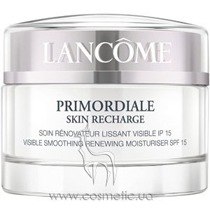 Дневной крем от первых признаках старения кожи Lancome Primoradiale Skin Recharge Visible Smoothing Renewing Moisturiser SPF 15