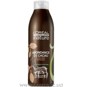 Тонизирующий шампунь для тонких волос с экстрактом какао L'Oreal Professionnel Abondance de Cacao Shampoo