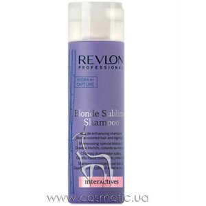 Увлажняющий шампунь для защиты блондированых волос Revlon Professional Interactives Blonde Sublime Shampoo