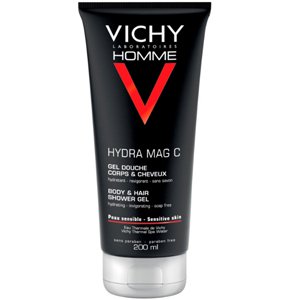 Мужской тонизирующий гель для душа для тела и волос Vichy Homme Hydra Mag C Body & Hair Shower Gel